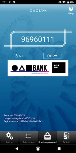 One-Time Password screenshot 2