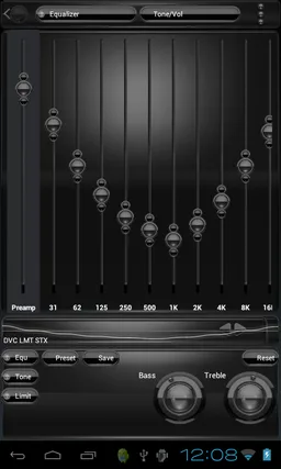 Poweramp skin Black Black screenshot 9