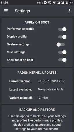 Radon Kernel Control screenshot 7