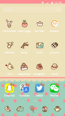 Cute Rabbit style theme screenshot 4