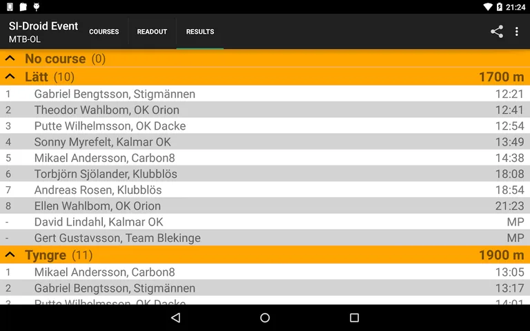 SI-Droid Event Lite screenshot 3