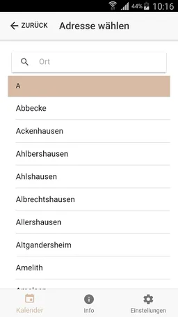 KAW Abfall App screenshot 2