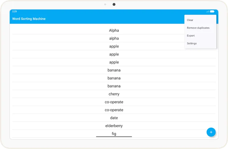 Word Sorting Machine screenshot 15