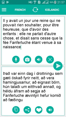 Icelandic French Translator screenshot 2