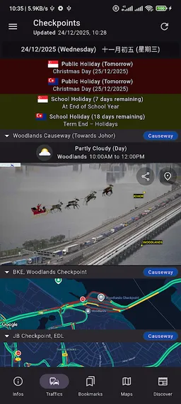 JB SG Checkpoints & Traffics screenshot 1