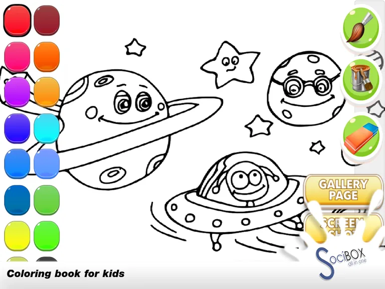 planet coloring book screenshot 11