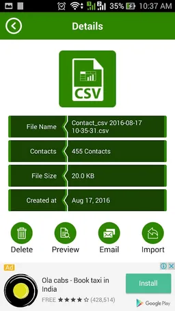 Contact Backup screenshot 6