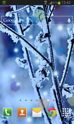 Winter Frost LWP HD screenshot 2