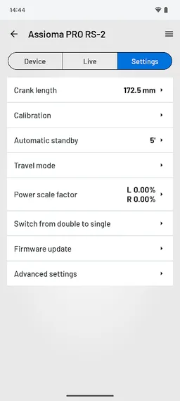 Favero Assioma screenshot 4