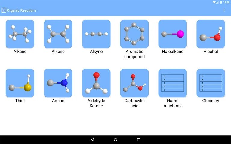 Organic Reactions screenshot 1