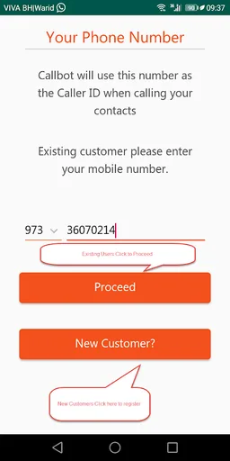 CallBot screenshot 1