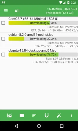 PTorrent - torrent application screenshot 9