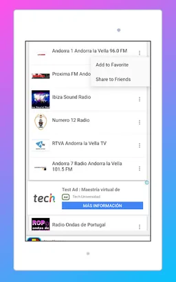 Radio Andorra FM: Radio Online screenshot 10