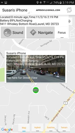 Find iPhone, Android, Xfi Loc screenshot 8