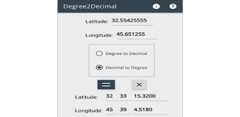 Degree & Decimal Converter cover image