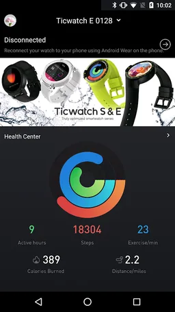 Mobvoi (formerly TicWatch) screenshot 2