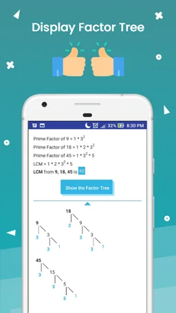 LCM and HCF complete calculato screenshot 1