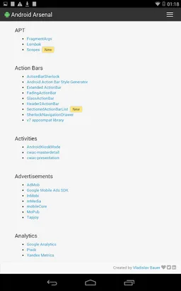 Android Arsenal screenshot 17