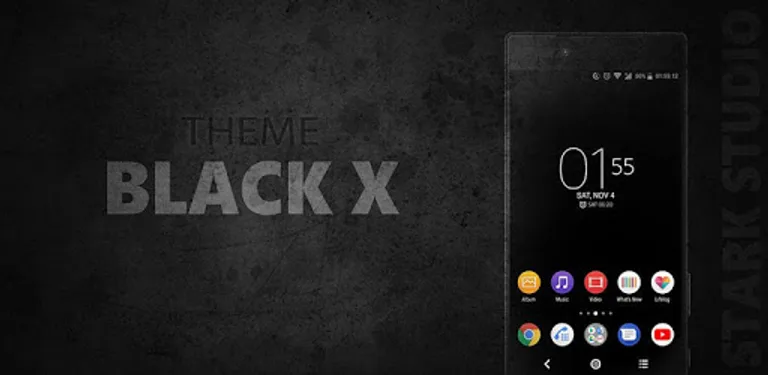 BLACK X Xperia Theme cover image