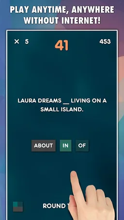 Prepositions Grammar Test screenshot 2