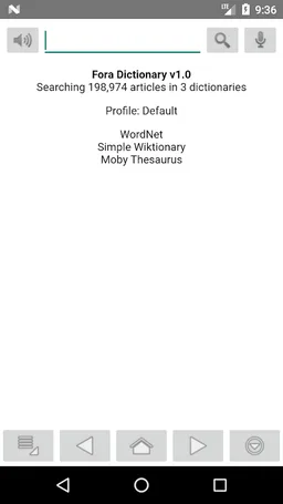 Fora Dictionary screenshot 1