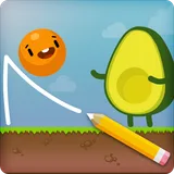 Where's My Avocado? Draw lines icon