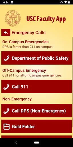USC Faculty App screenshot 2