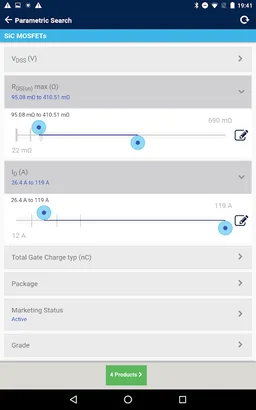 STPOWER MOSFET Finder screenshot 3