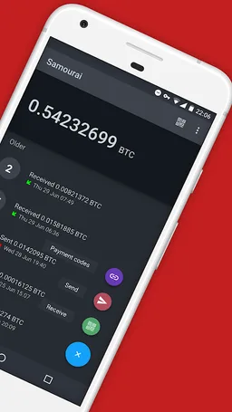 Samourai Wallet screenshot 2