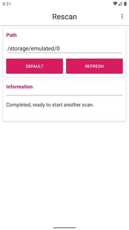 Rescan Media - Refresh Storage screenshot 1