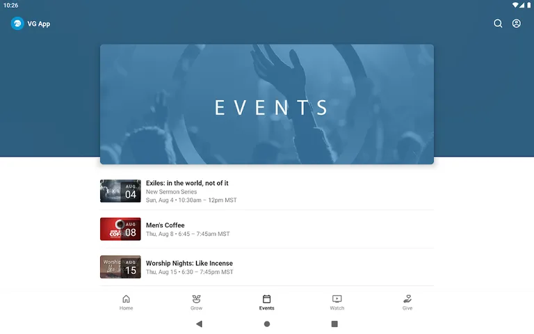The Vineyard Gilbert App screenshot 5