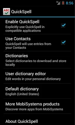 OfficeSuite QuickSpell screenshot 3