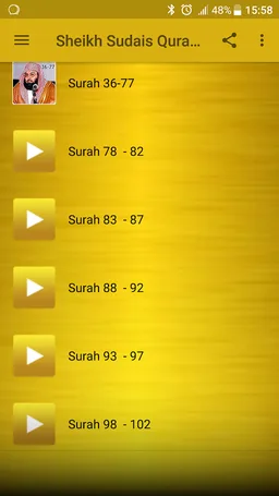 Sheikh Sudais Quran MP3 screenshot 2