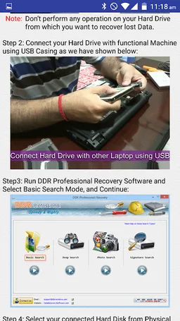 Hard Disk Data Recovery Help screenshot 3