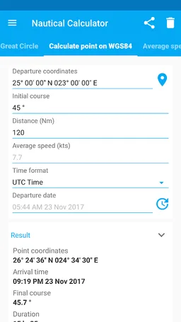 Nautical Calculator screenshot 13