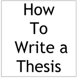 How To Write a Thesis icon