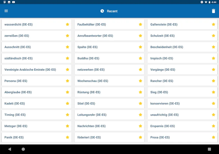 German-Spanish Dictionary screenshot 13