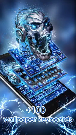 Skull Wallpaper Keyboard screenshot 4