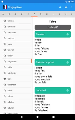 Conjugaison française screenshot 2