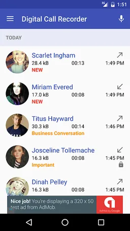 Digital Call Recorder 3 screenshot 2
