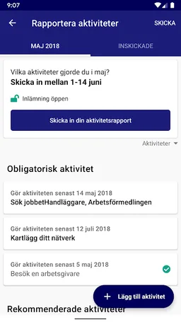 Arbetsförmedlingen Mina sidor screenshot 2