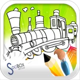 train coloring icon