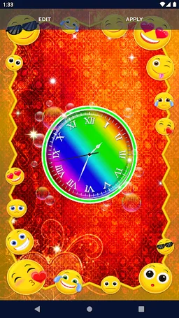 Live Wallpaper HD Clock screenshot 1