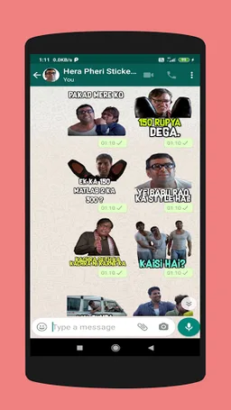 Hera Pheri Stickers For Whatsa screenshot 1