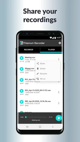 Titanium Voice Recorder with number ID screenshot 4