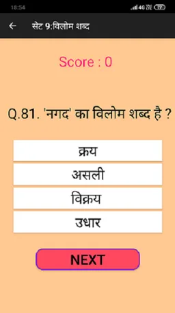 Hindi Bhasha Quiz screenshot 1