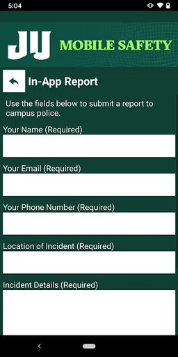 JU Mobile Safety screenshot 3