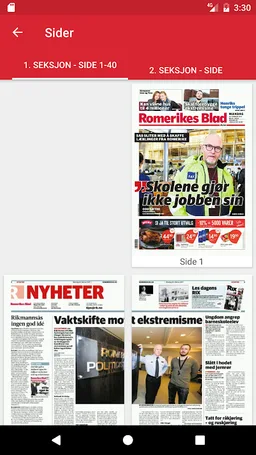 Romerikes Blad eAvis screenshot 2