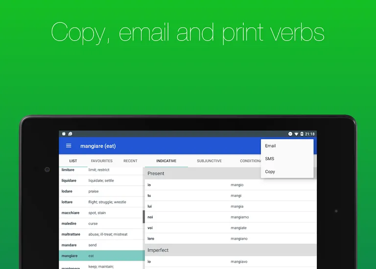 Italian Verb Conjugator screenshot 10