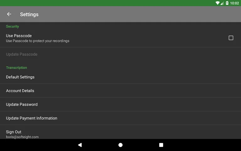 Dictadroid Lite - Voice Recorder screenshot 15